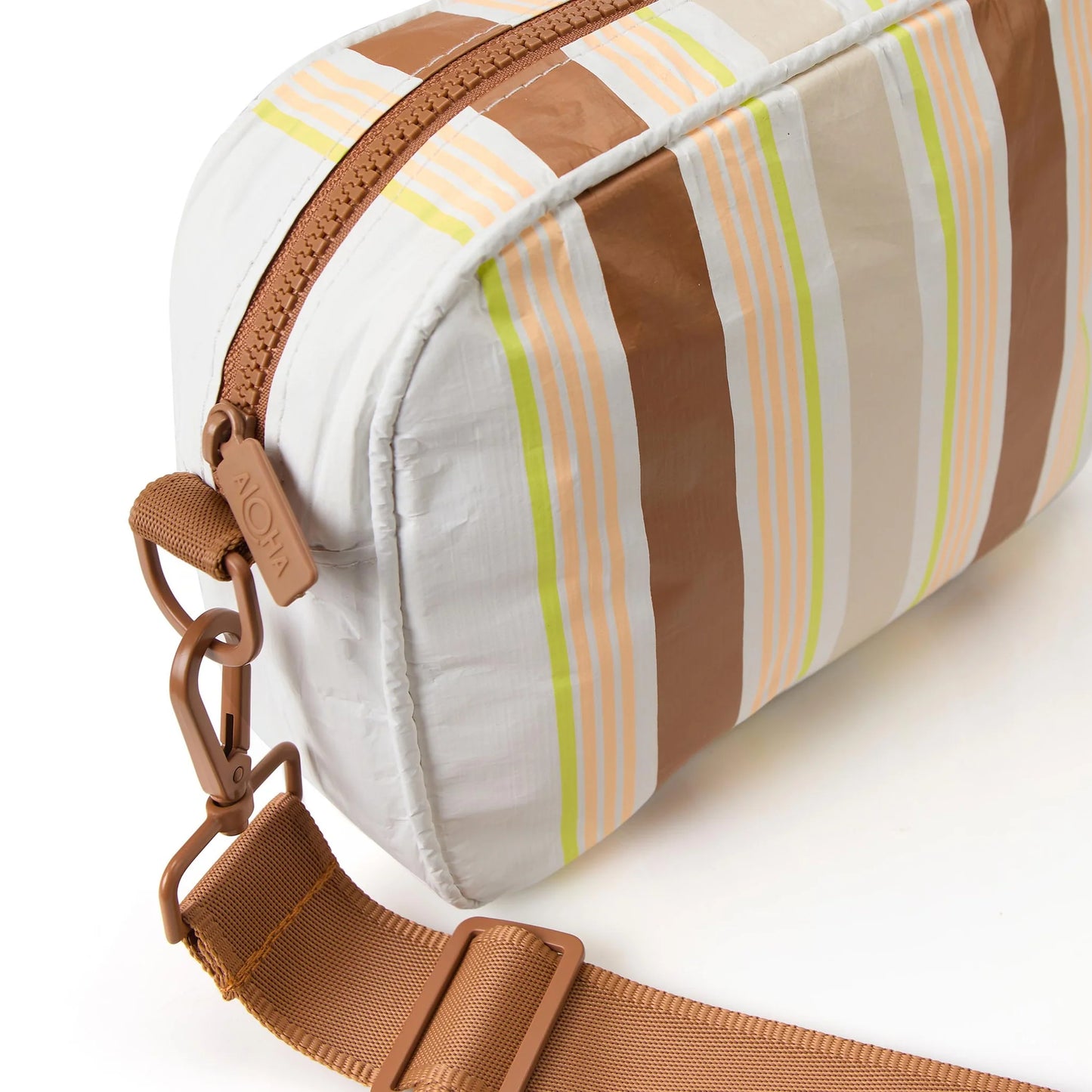Aloha Collection Le Tour Crossbody Bag Nice Stripes Toffee