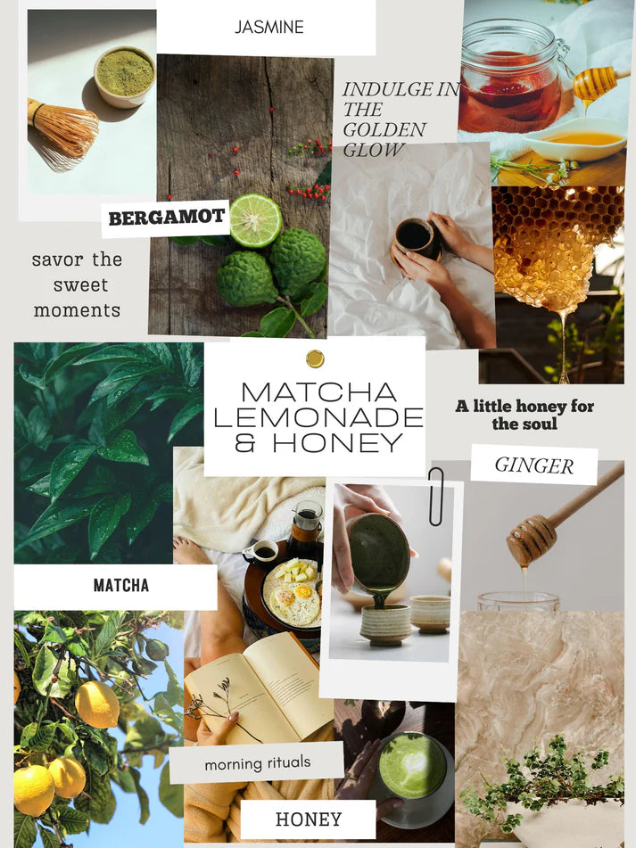 Wallflower Shoppe Concrete Candle Matcha Honey & Lemonade