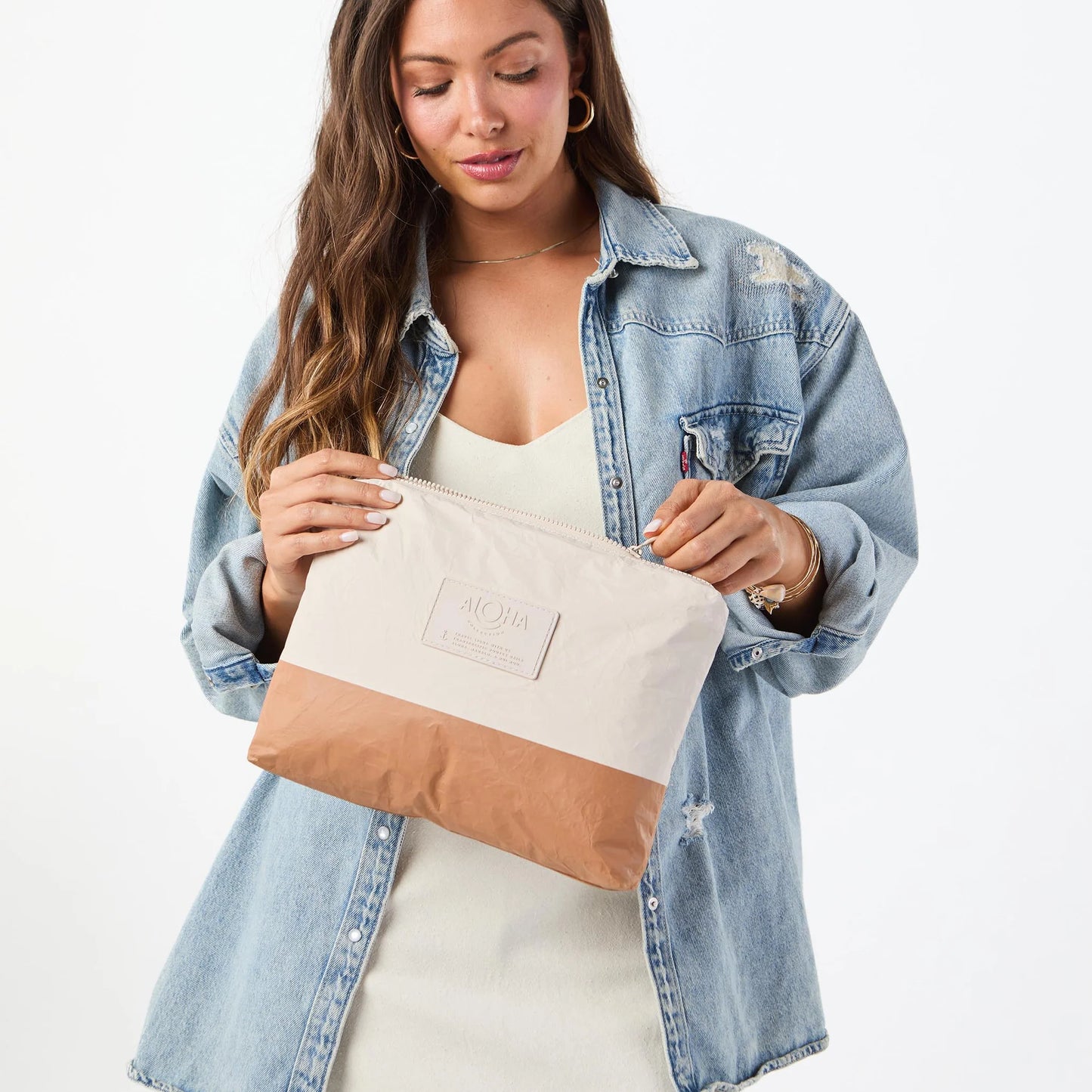 Aloha Collection Mid Pouch Dipped Toffee/Sandstone