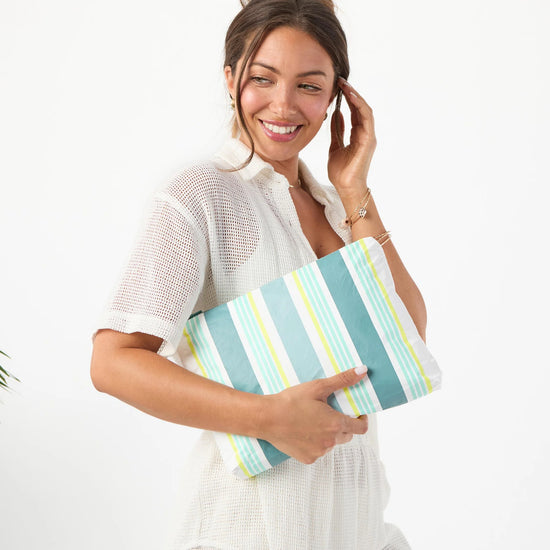 Load image into Gallery viewer, Aloha Collection Mid Pouch Nice Stripes Tide
