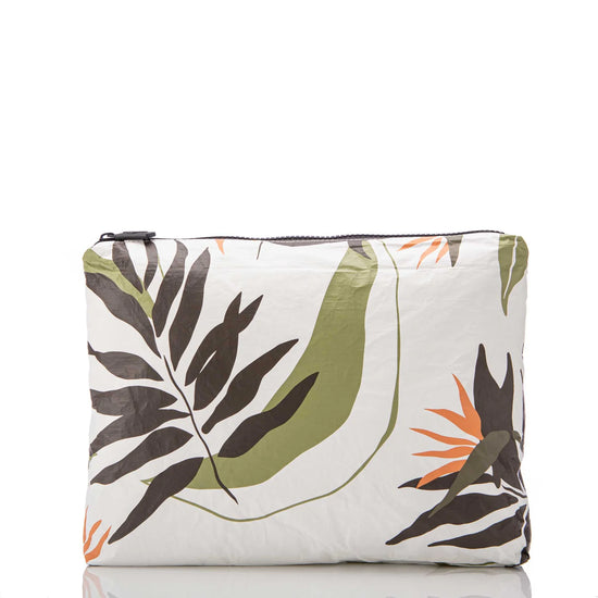 Aloha Collection Mid Pouch Painted Birds Neutral