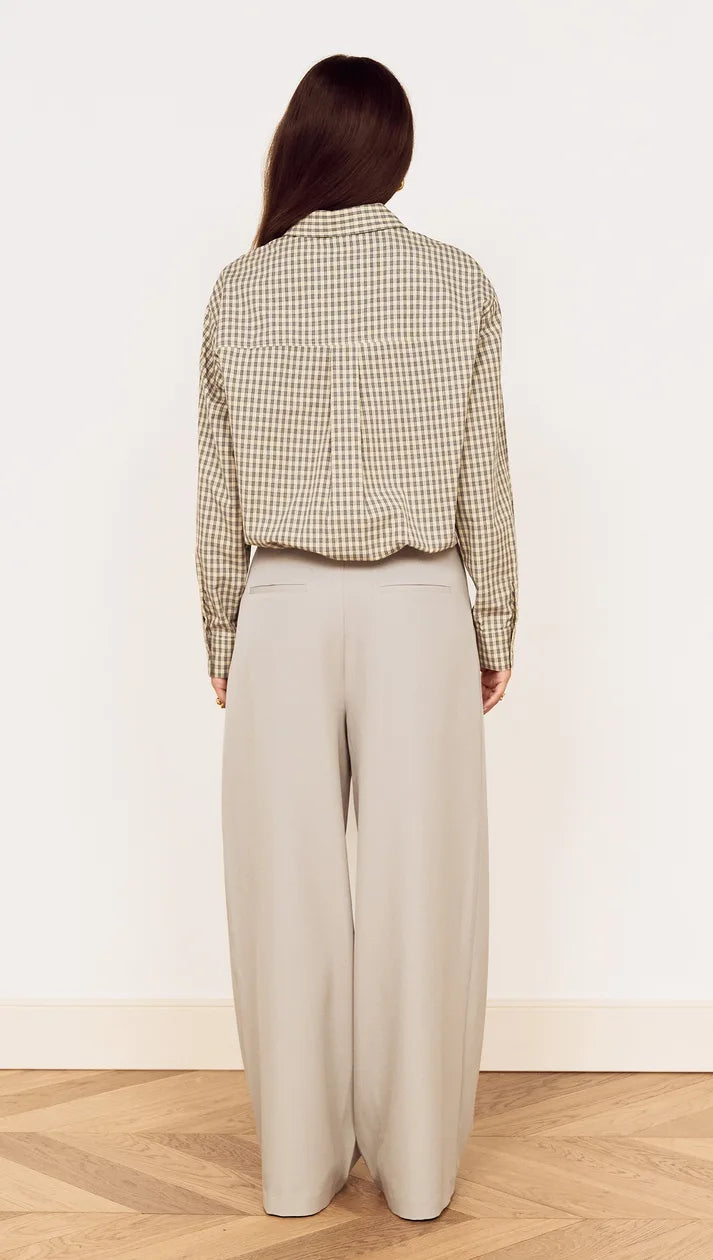 MINKPINK Mila Bubble Hem Check Shirt