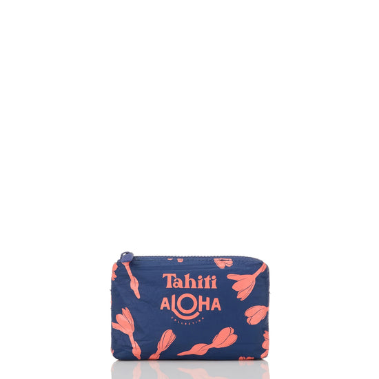 Load image into Gallery viewer, Aloha Collection Heipua Mini Pouch Sorbet/Lavender Reversible
