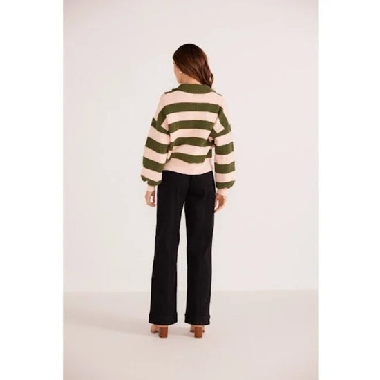 Mink Pink Darcy 1/4 Zip Knit Sweater