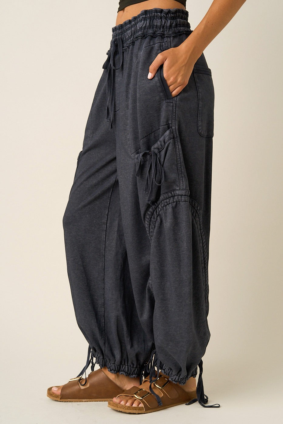 Miranda French Terry Balloon Pants