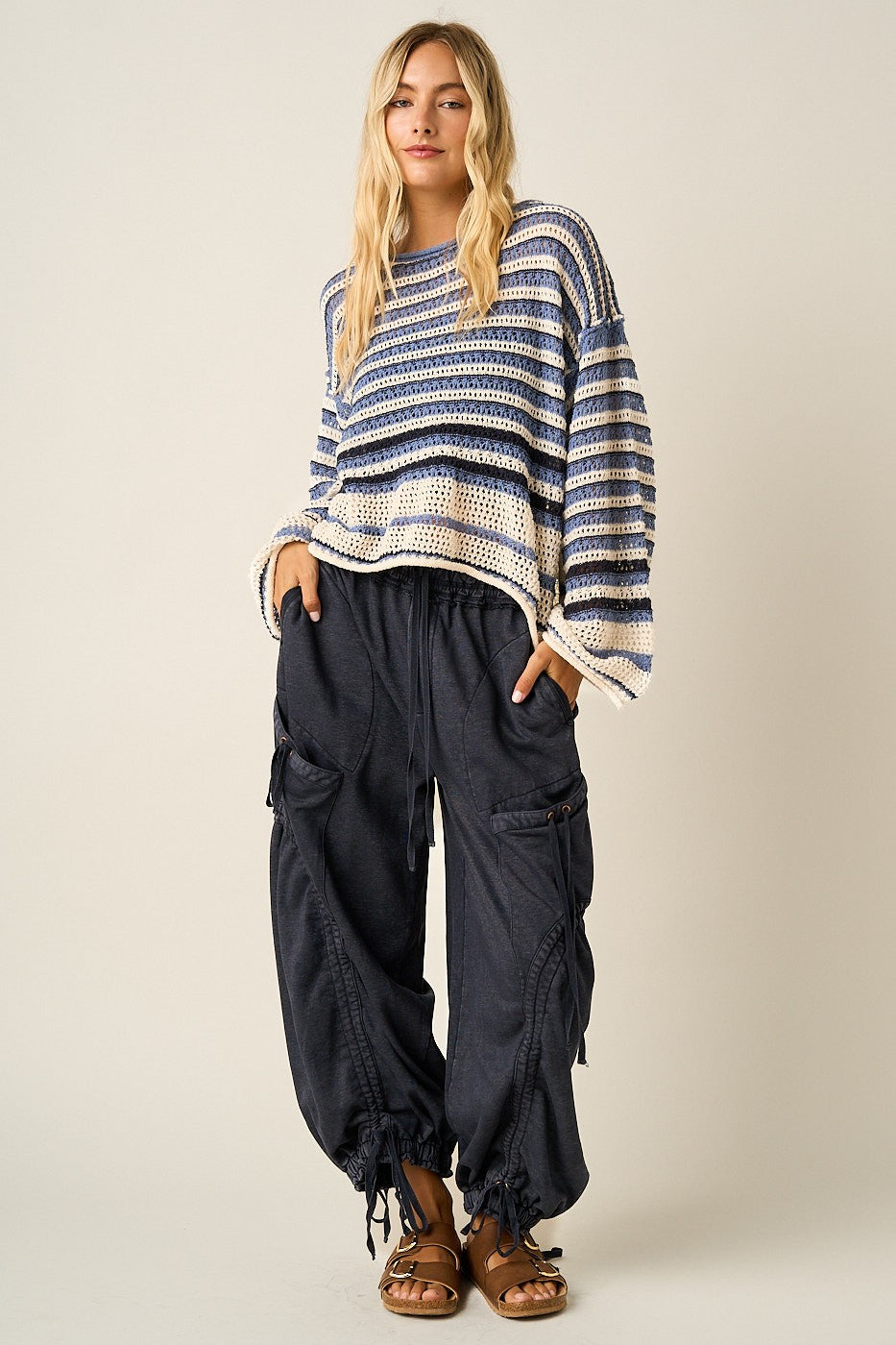 Miranda French Terry Balloon Pants
