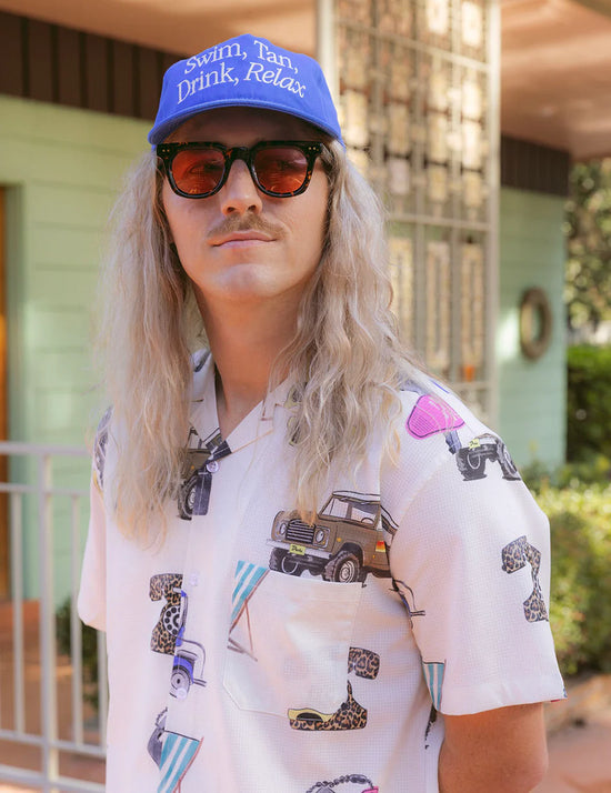 Duvin Beach Icon Lesiure Stretch Buttonup