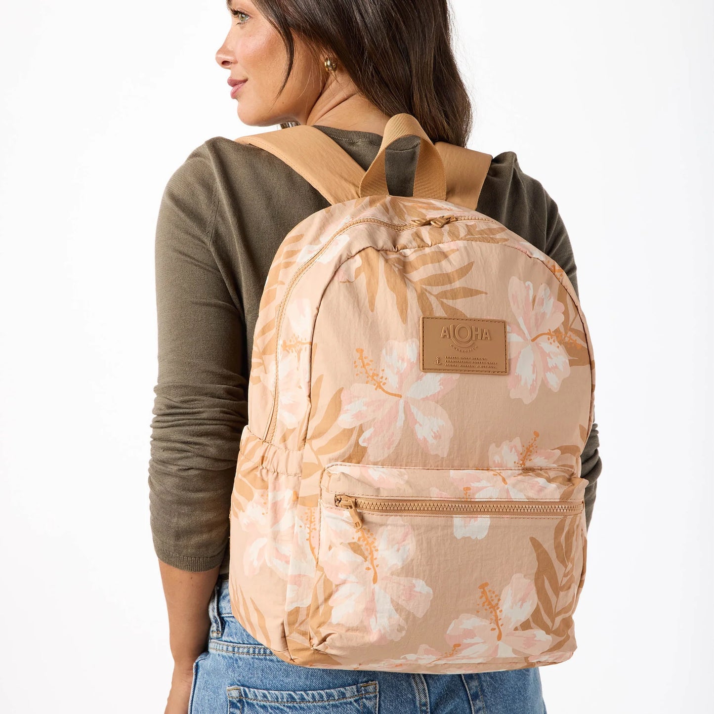 Aloha Collection Adrift Backpack Camel