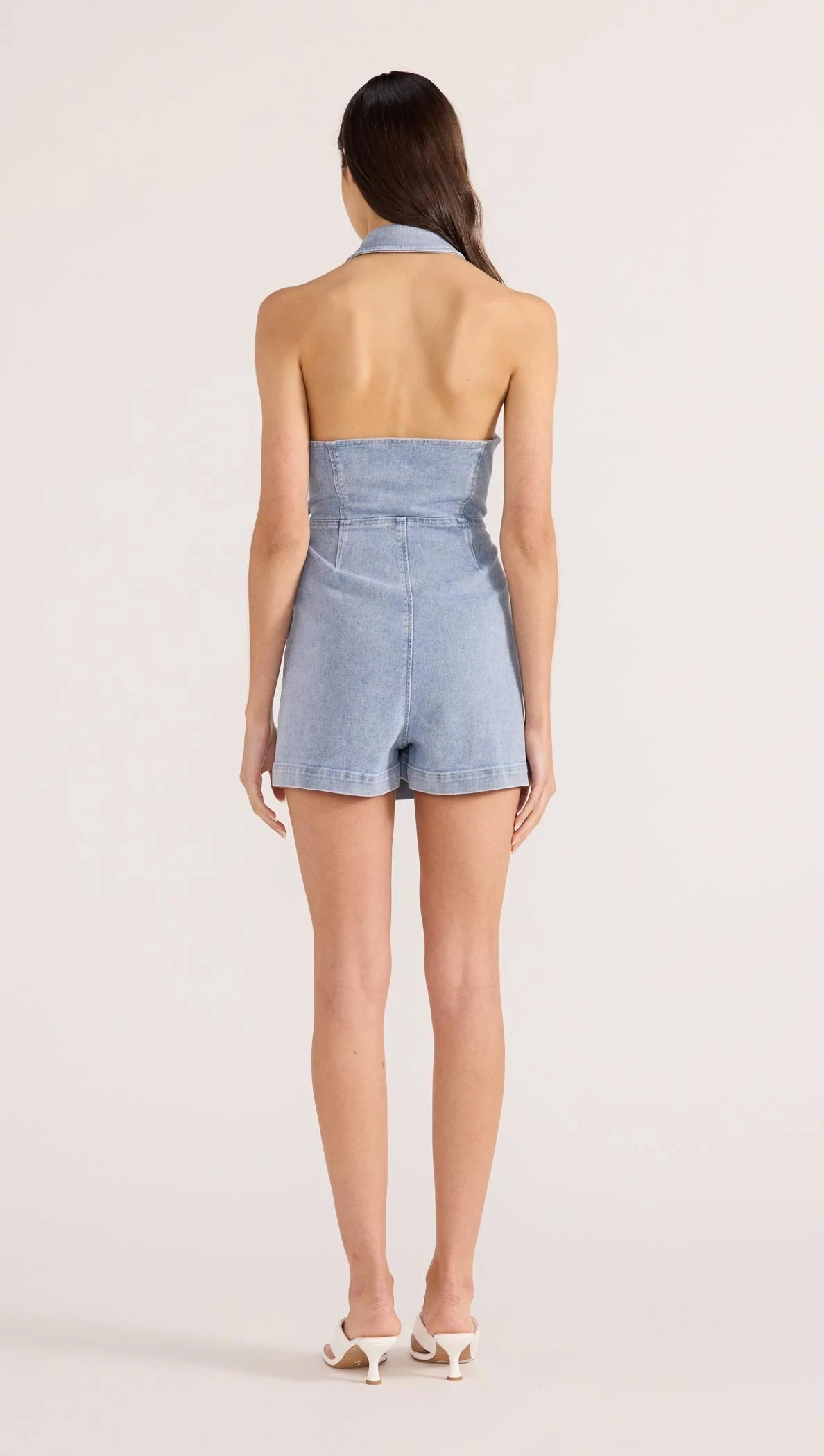 MINKPINK Olivier Denim Playsuit