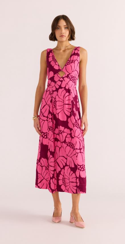 mink midi dress Valerie Midi Dress- Mink XXS