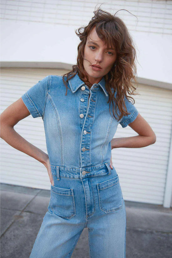 Rolla's Sailor Jumpsuit Ranch Mid Vintage Blue