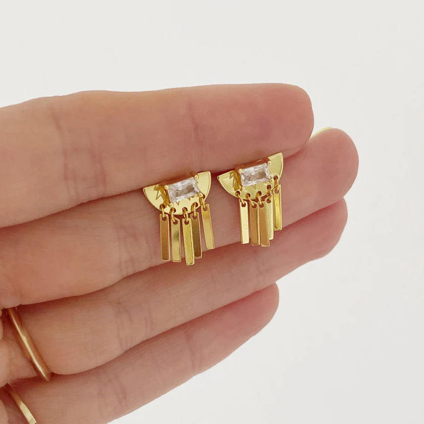 Rectangular Ear Clips Ear Kit Rectangle Studs – The Wander Shop