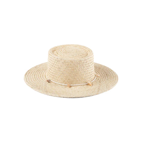 Lack Of Color Seashell Boater Hat