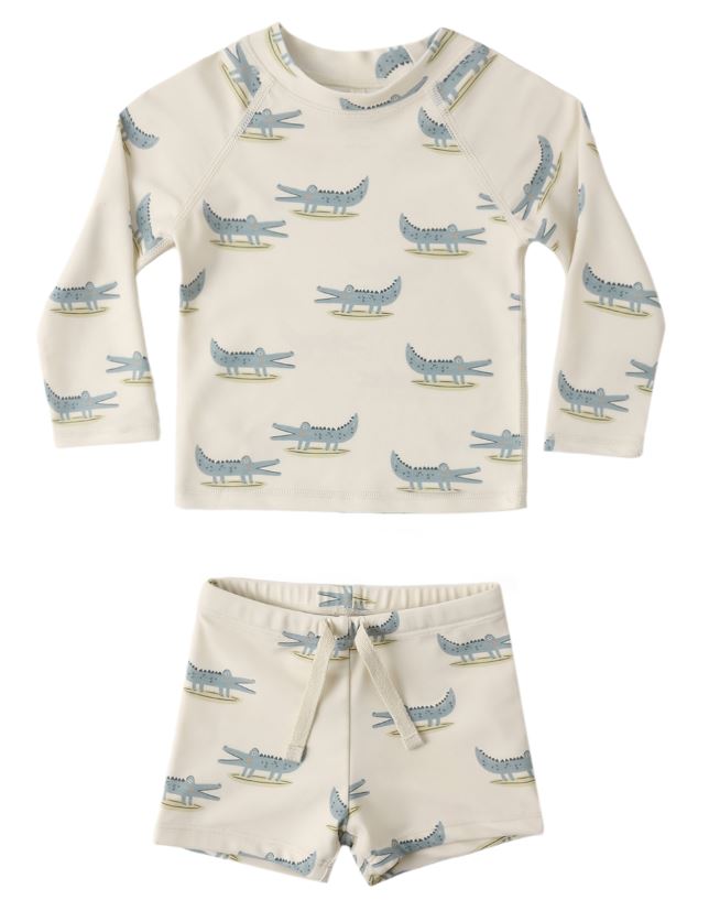 Rylee + Cru Boyd Rashguard Set Alligators