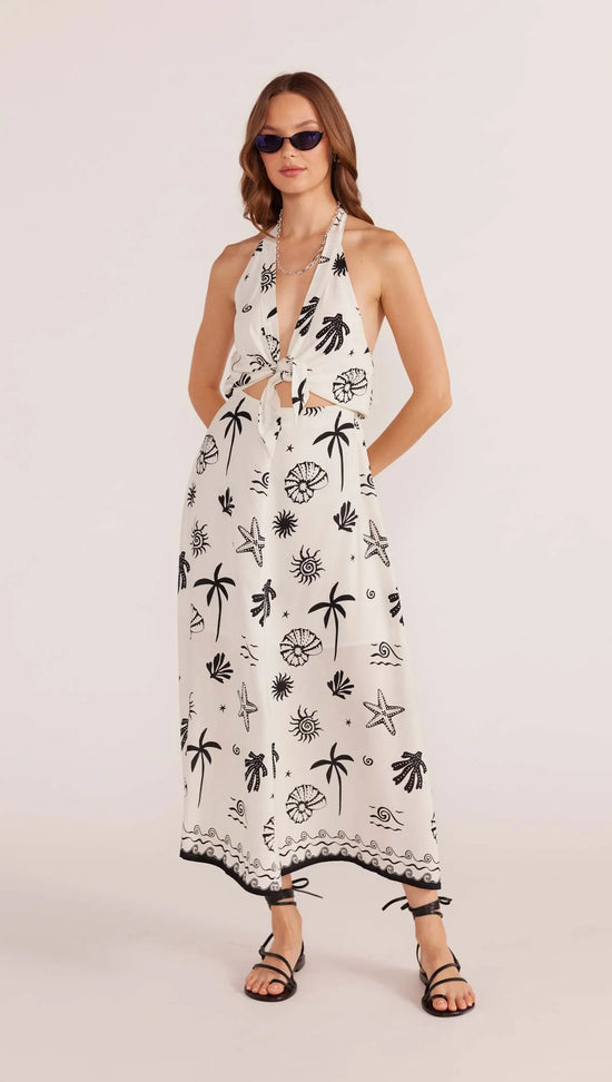 Mink Pink Shell Halter Dress The Wander Shop Mink Pink Shell Halter Dress The Wander Shop