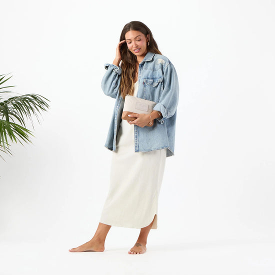 Load image into Gallery viewer, Aloha Collection Small Pouch Dipped Toffee/Sandstone
