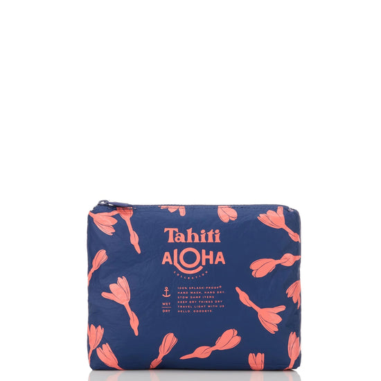 Load image into Gallery viewer, Aloha Collection Heipua Small Pouch Sorbet/Lavender Reversible
