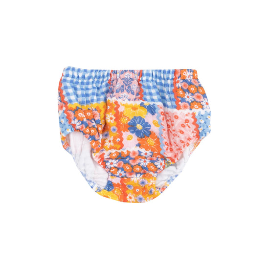 Load image into Gallery viewer, Angel Dear Ric Rac Patchwork Smocked Top &amp;amp; Bloomer
