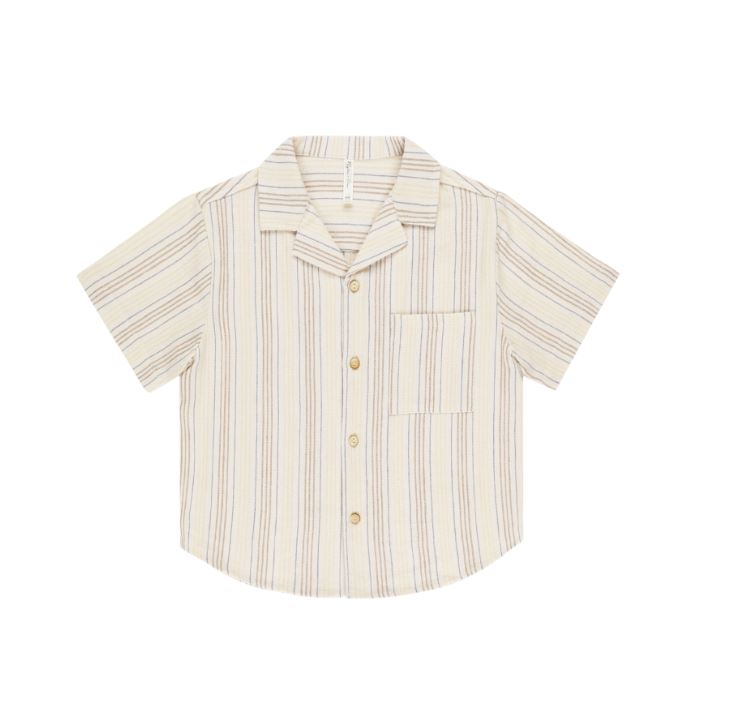 Rylee + Cru Lapel Collar Shirt Summer Shirt