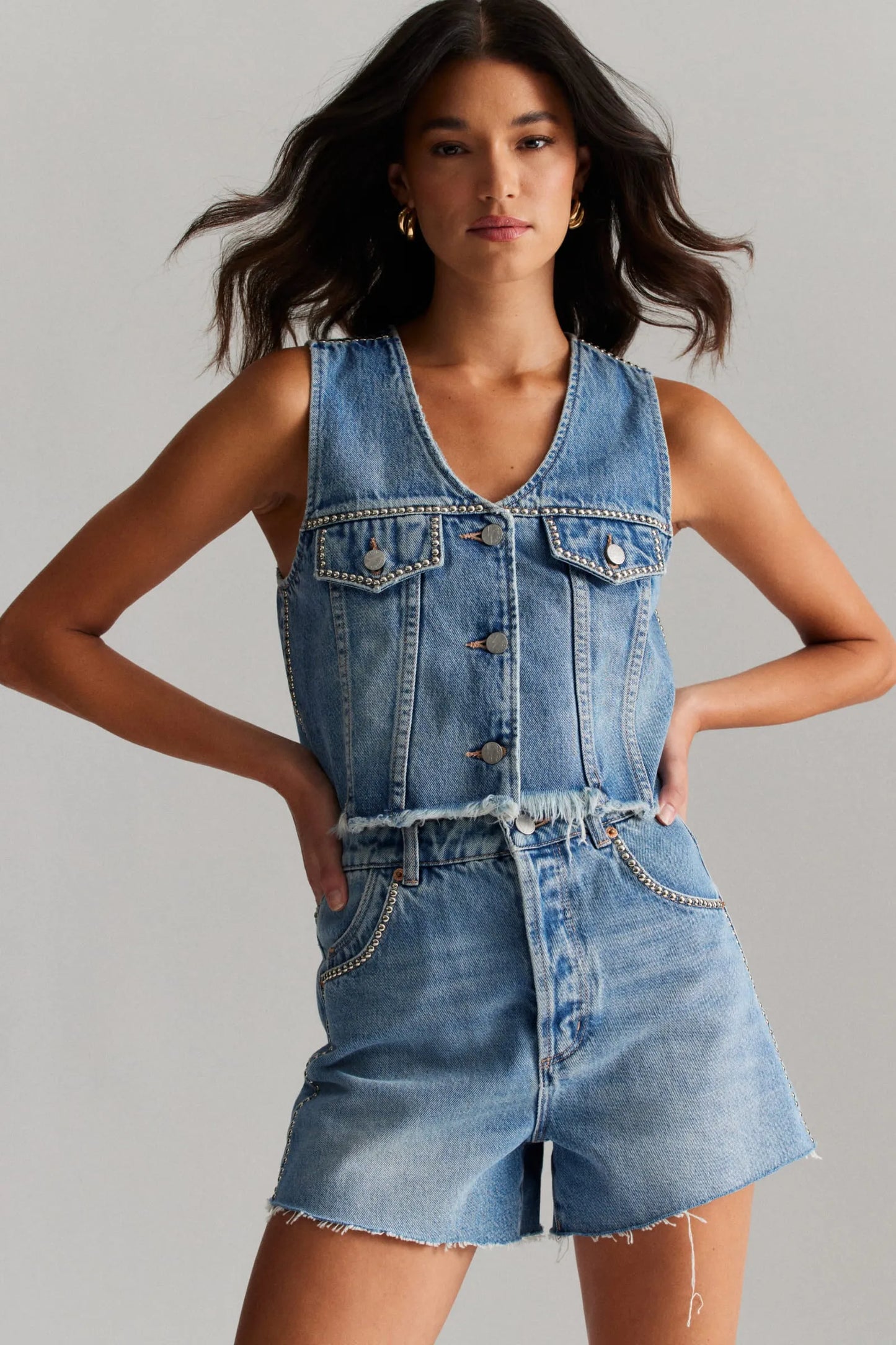 Rolla's ACDC Mirage Stud Shorts Vintage Blue