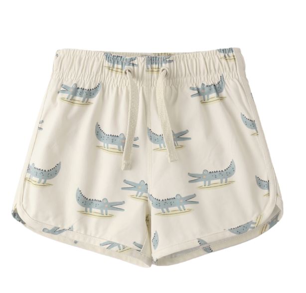 Rylee + Cru Swim Trunks Alligators