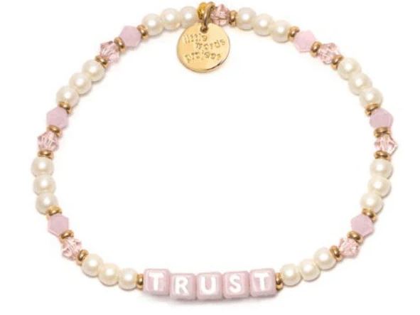 Little Words Project PInk Trust Bracelet
