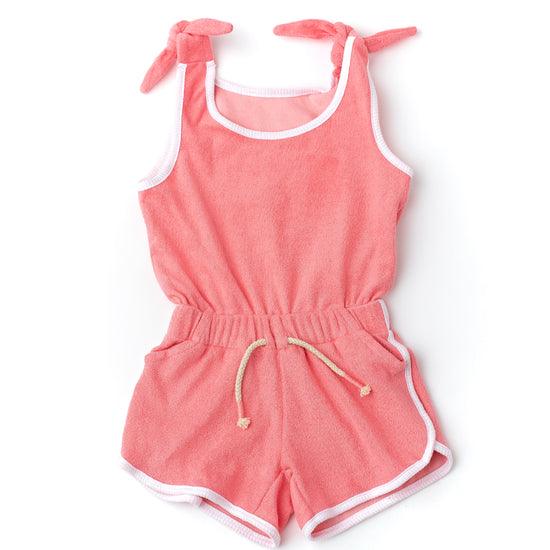Shade Critters Terry Romper/Cover Up Coral