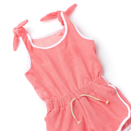 Shade Critters Terry Romper/Cover Up Coral
