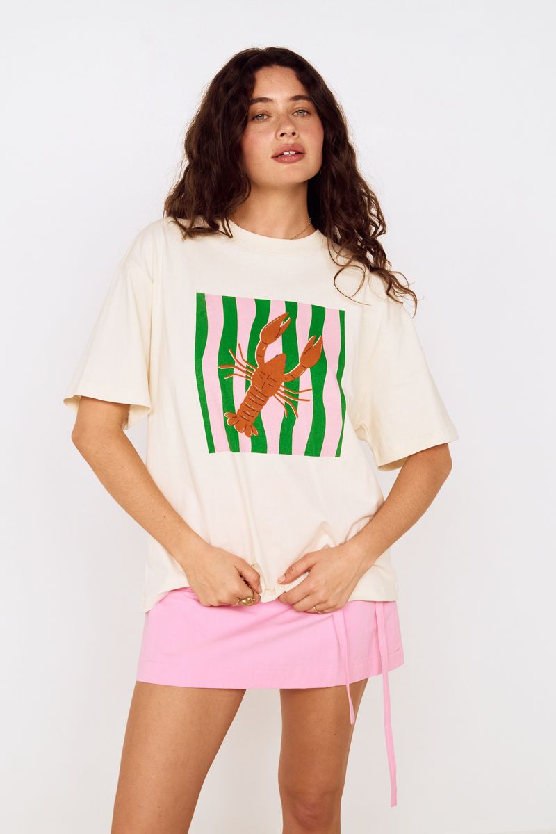 MINKPINK Marina Lobster Oversize Tee