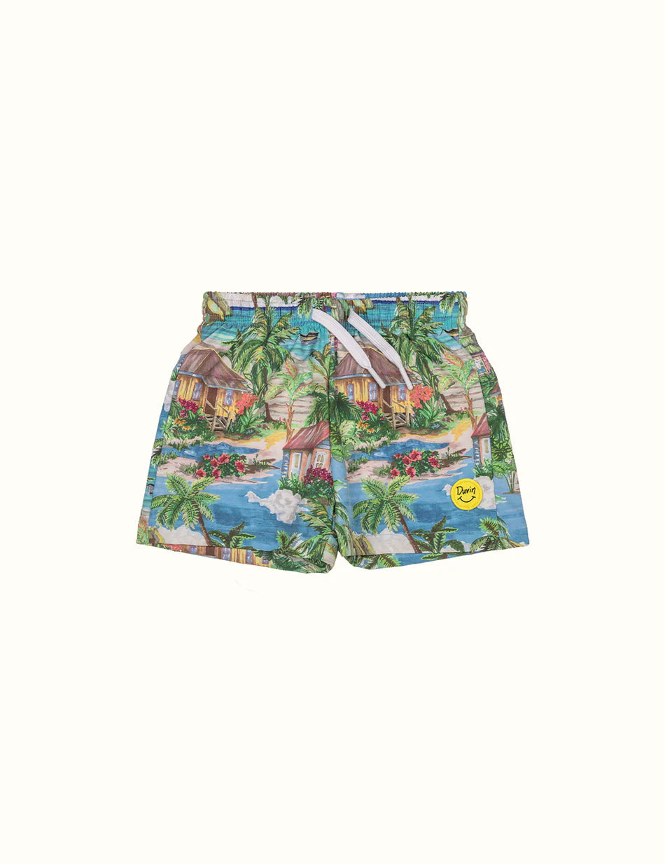 Duvin Vacation Daze Boys Swim Trunks