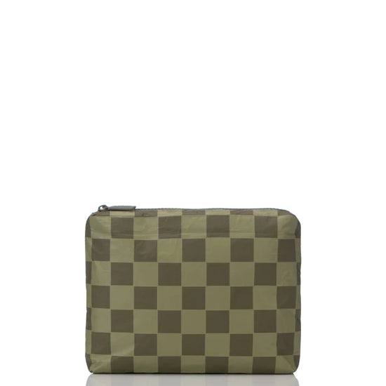 Aloha Collection Small Pouch Checkmate Limu Olive