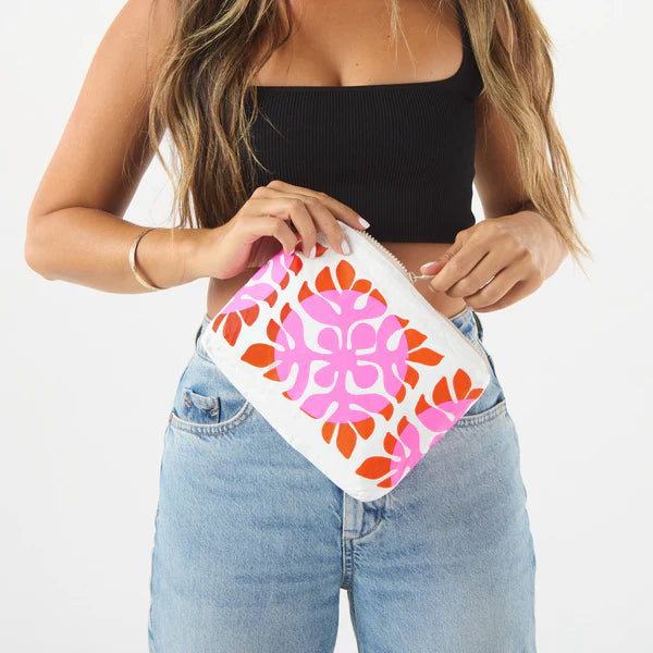 Aloha Collection  Mini Applique Small Pouch Zest