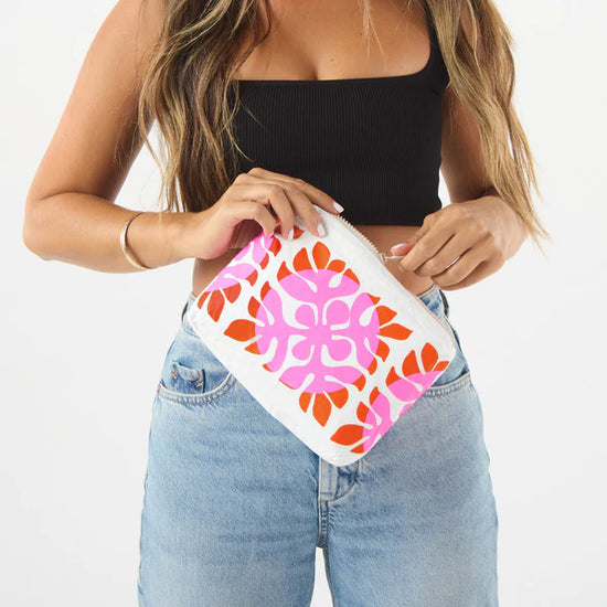 Aloha Collection  Mini Applique Small Pouch Zest