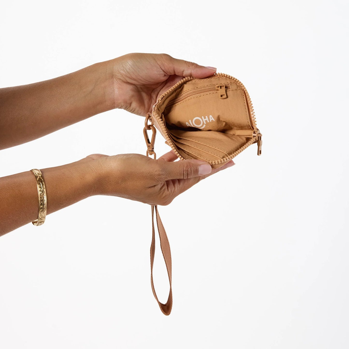 Aloha Collection Adrift Wristlet Camel