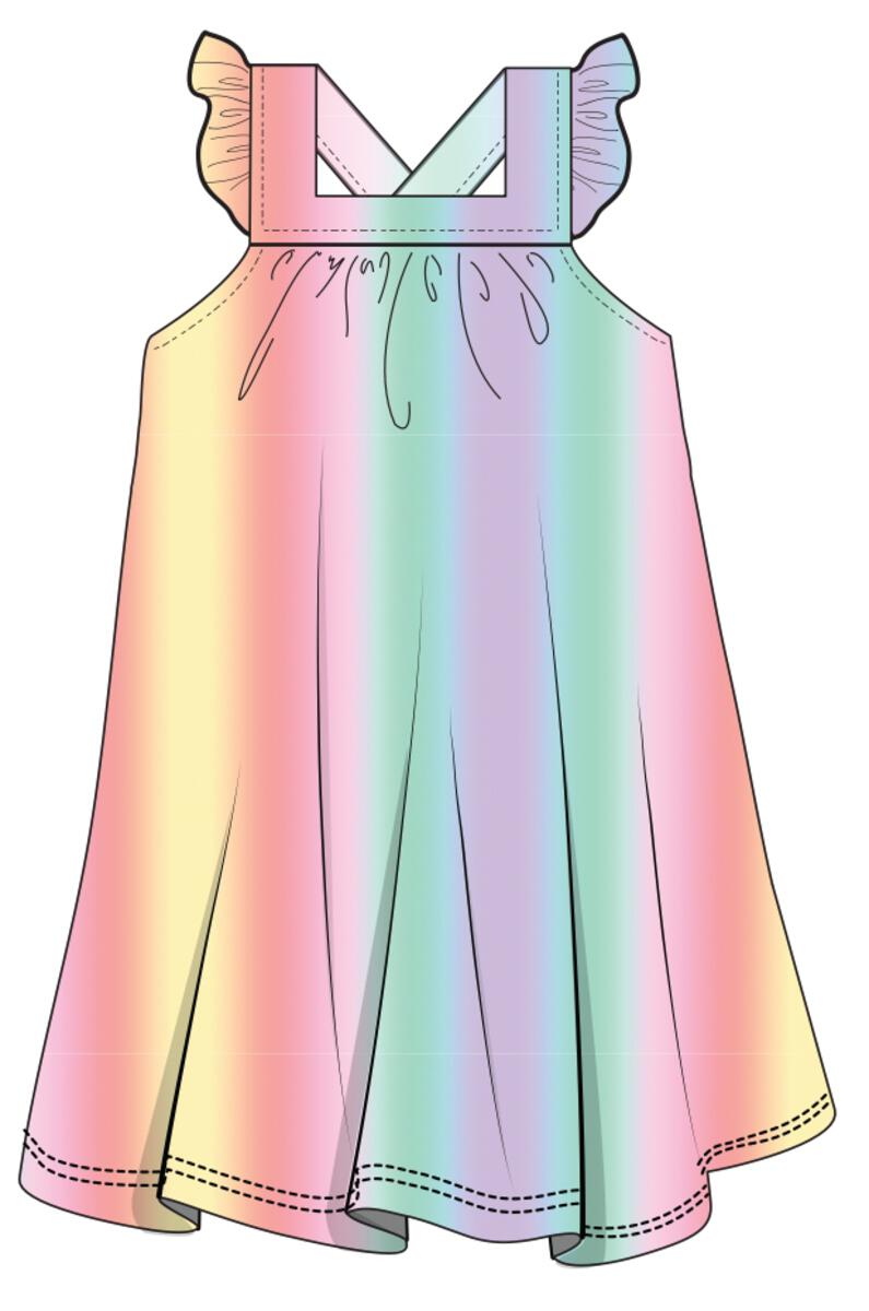 Load image into Gallery viewer, Vertical Ombre Dress
