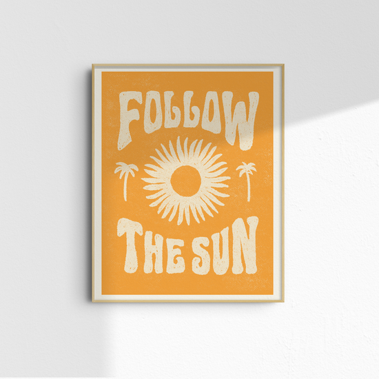 Follow the sun print