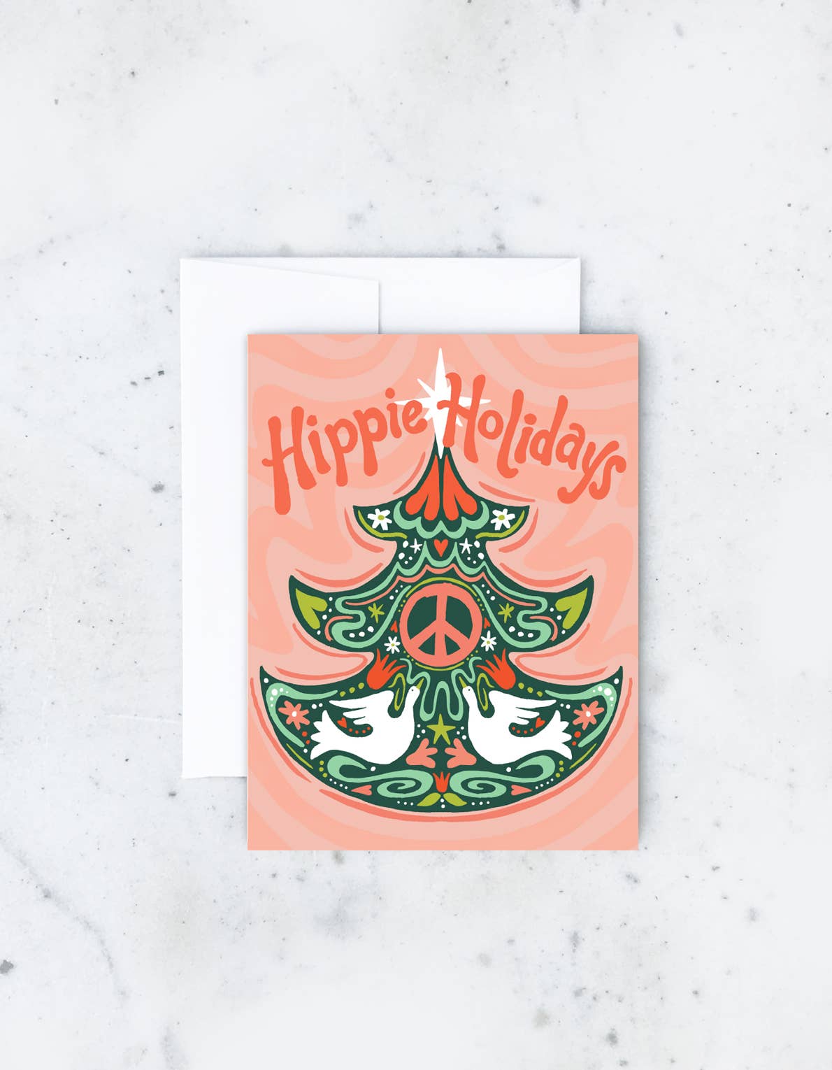 Load image into Gallery viewer, Hippie Holidays Card
