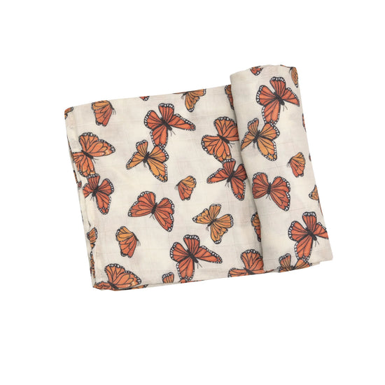 Load image into Gallery viewer, Monarch Butterflies Swaddle
