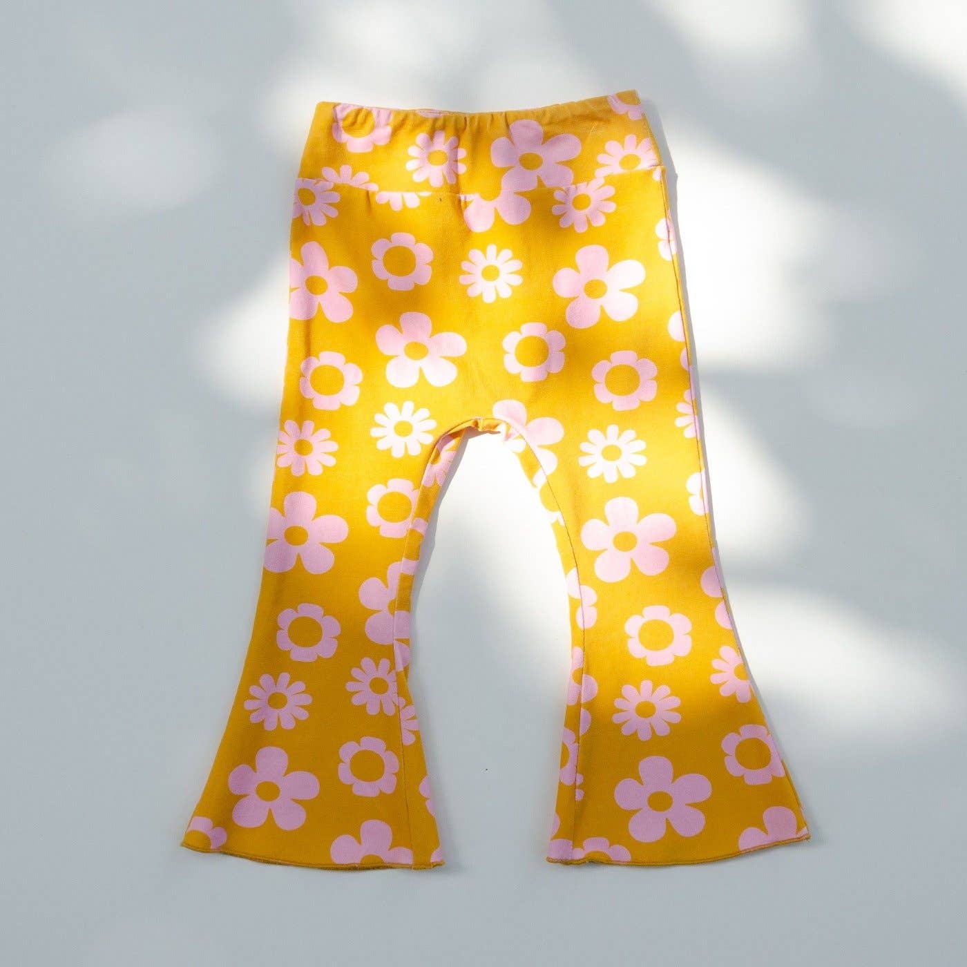 Printed Jersey Knit Bell Bottoms Two Groovy Birthday Outfit – The