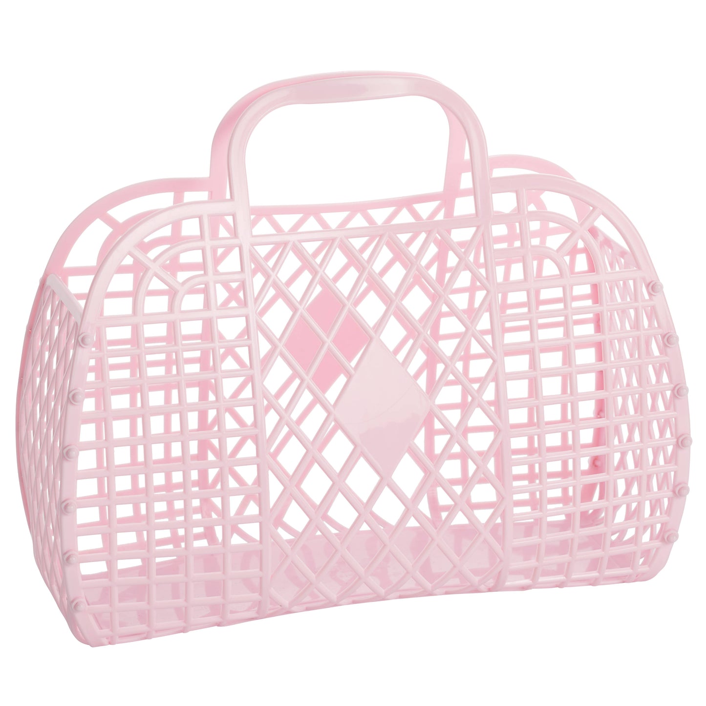 Retro Basket Jelly Bag - Large Pink