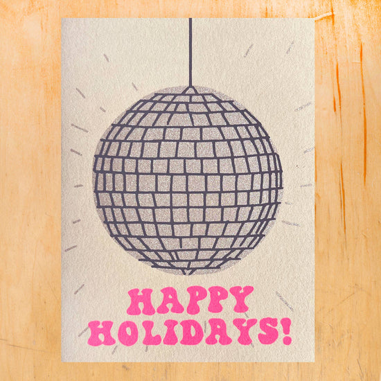 Holiday Disco Ball Card