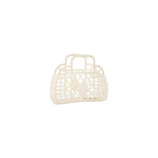 Mini Retro Basket Jelly Bag - Cream