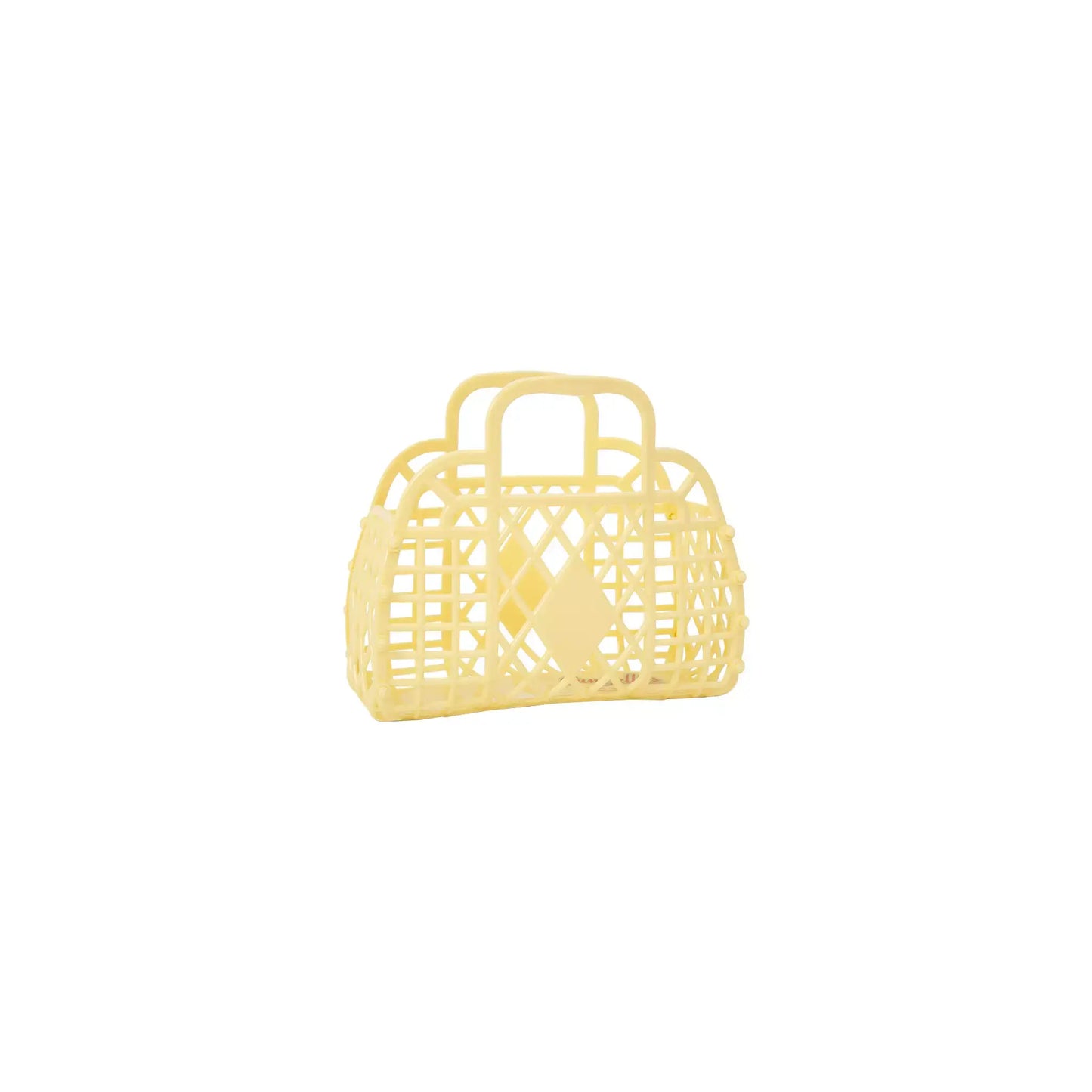 Mini Retro Basket Jelly Bag - Yellow