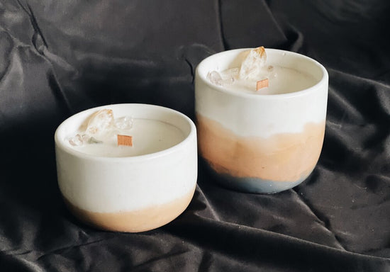 Desert Vibes Hand Crafted Concrete Candle