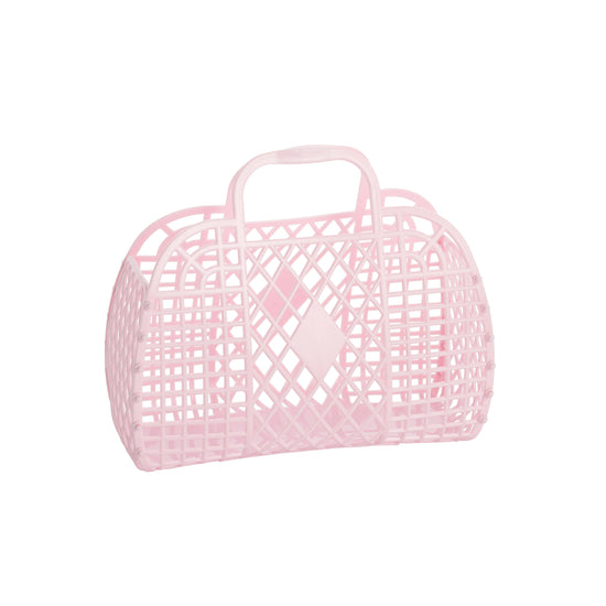 Retro Basket Jelly Bag - Small Pink