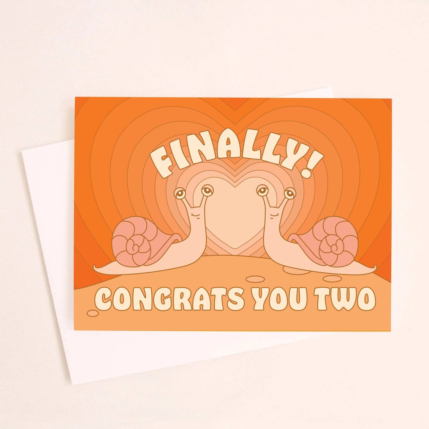 Finally! Congrats You Two Snails Card