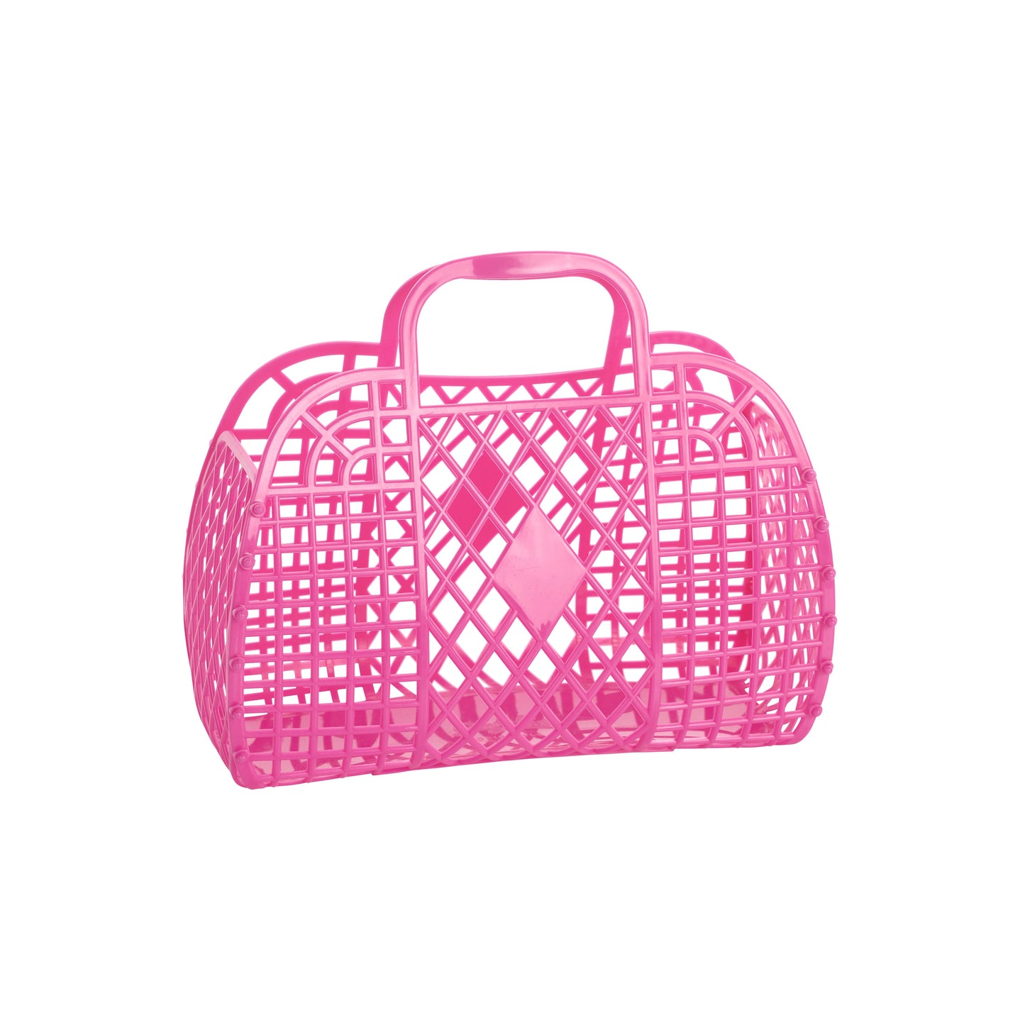 Retro Basket Jelly Bag - Small Berry Pink