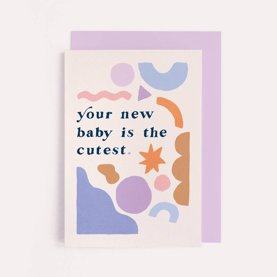 Cutest New Baby Card | Gender Neutral Baby | Rainbow Card