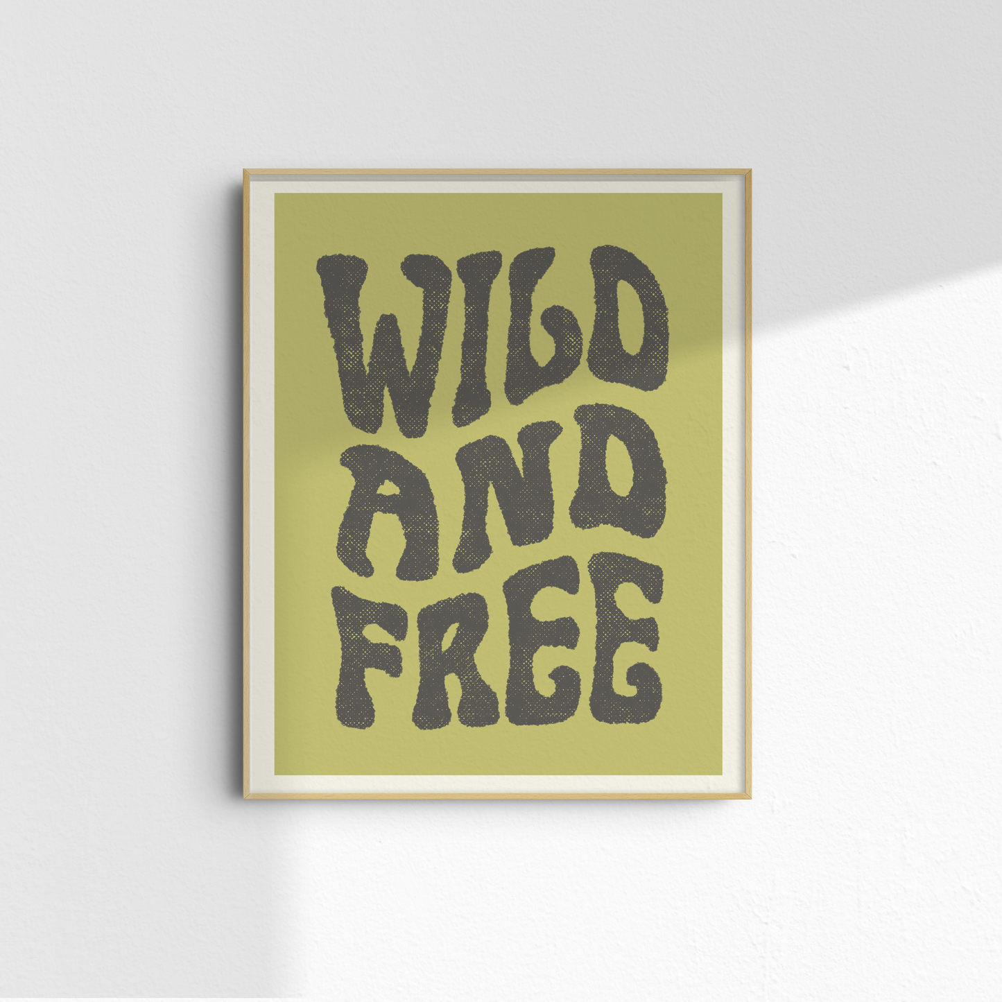 Wild and Free Retro  Print