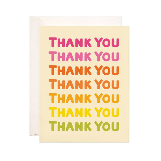 Ombre Thank You Greeting Card
